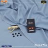 Cool Blue Khaadi Wash & Wear Men’s Unstitched Suit – 4 Meter Cutting