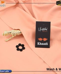 Rose Latte Khaadi Wash & Wear Men’s Unstitched Suit – 4 Meter Cutting