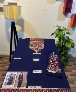 Aisling AS-04 2 Piece Embroidered Suit – Stylish Dhanak Fabric for Winter