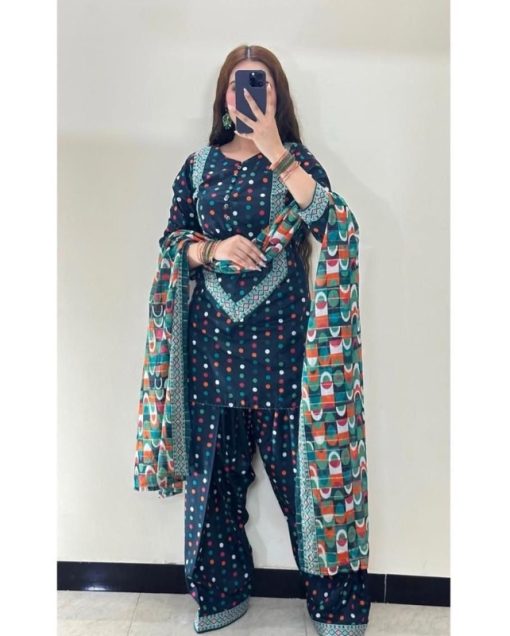 Bonanza Satrangi Winter Season Allover Linen Women’s Outfit