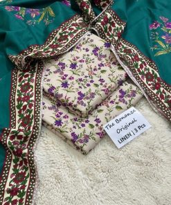 Bonanza Satrangi Winter Collection Allover Linen Dress