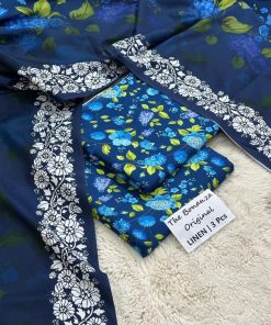 Bonanza Satrangi Allover Linen Suit Perfect for Winter Season
