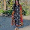 Bonanza Satrangi Stylish Linen Allover Dress for Winter Wardrobe