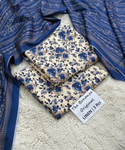 Bonanza Satrangi Allover Linen Fabric Suit for Winter Season