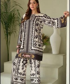 Shamooz Silk Stylish 3 Piece Dupatta Outfit