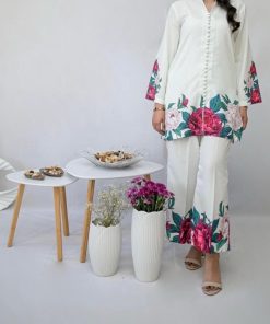Premium Silk Digital Print 3 Piece Women Dress