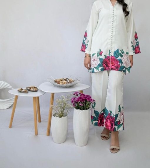Premium Silk Digital Print 3 Piece Women Dress