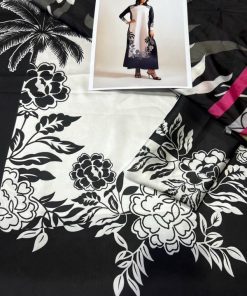 Elegant Silk 3 Piece Unstitched Ladies Suit