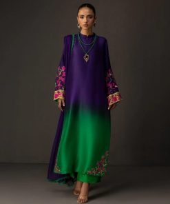 Stylish Digital Printed Silk Women Suit