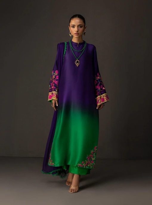 Stylish Digital Printed Silk Women Suit