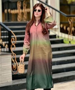 Silk Digital Printed 3 Piece Ladies Outfit