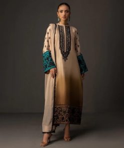 Silk Fabric 3 Piece Ladies Outfit for All Seasons