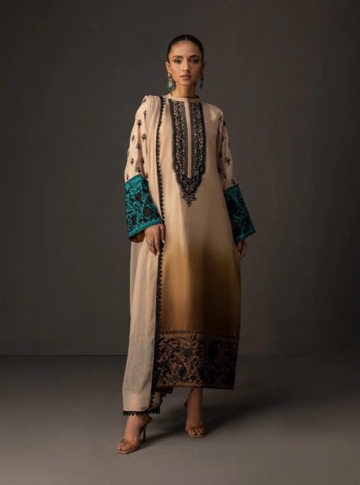 Silk Fabric 3 Piece Ladies Outfit for All Seasons