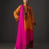 Stylish Silk Fabric 3 Piece Ladies Shalwar Kameez