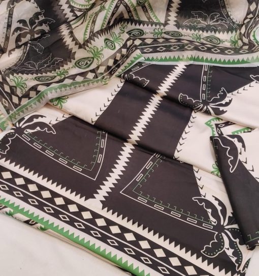 Women Silk Suit with Dupatta and Trouser Set