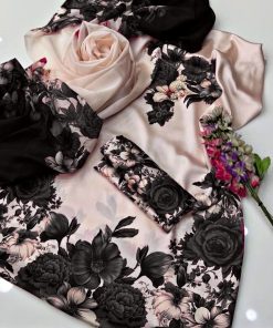 Shamooz Silk Digital Dupatta with 3 Piece Suit