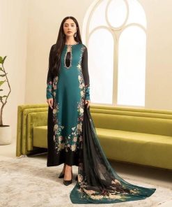 Silk Digital Printed 3 Piece Ladies Outfit