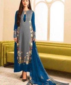 Shamooz Silk Dupatta with Stylish 3 Piece Dress