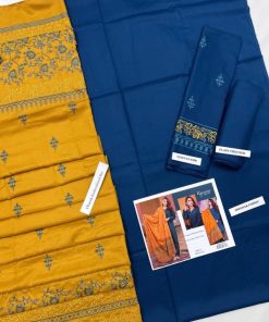 Kayseria KR-566 | Premium Dhanak 3 Piece Embroidered Winter Suit with Embroidered Shawl