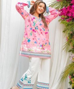 Zainab Chotani ZC-06 Digital Printed Silk Shirt and Trouser