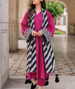 Baroque BR-43 Karandi Printed 3 Piece Winter Dress