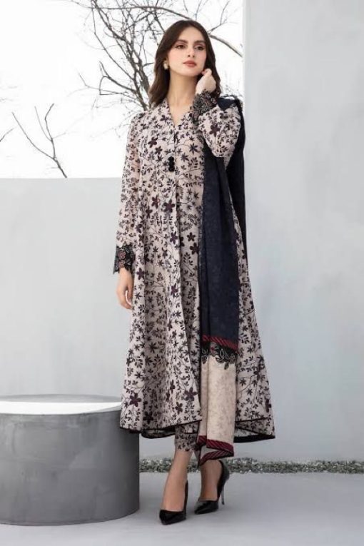 Baroque BR-41 Karandi Printed 3 Piece Winter Collection