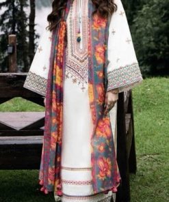 rimson CR-569 Winter 3 Piece Dhanak Embroidered Suit with Pashmina Wool Shawl