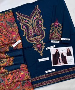 MARIAB MB-573 | 3 Piece Unstitched Khaddar with Wool Shawl is a premium winter outfit designed for women who love elegance, comfort, and tradition in their seasonal wardrobe. Made from 100% guaranteed khaddar fabric, this suit is crafted to deliver both warmth and style during the cold months.