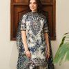 Sapphire SP-574 3 piece dhanak unstitched digital printed winter suit with embroidered patches
