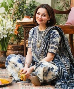 Sapphire SP-574 | Digital Printed Dhanak 3 Piece Unstitched Winter Suit