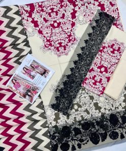 Charizma CH-44 | Diamond Linen Digital Printed Suit – Stylish Winter Wear