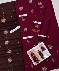 Baroque BR-576 | Dhanak 3 Piece Unstitched Winter Collection