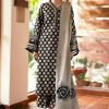 Baroque BR-66 premium karandi printed allover winter suit with digital printed shawl and trouser
