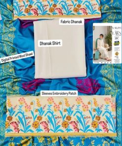 Aisling AS-582 | 3 Piece Unstitched Dhanak Winter Suit – Classic Beauty for Winter