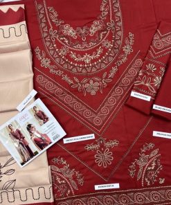 CoCo by Zara Shahjahan CZS-587 | Premium Dhanak 3 Piece Unstitched Winter Suit with Digital Wool Shawl