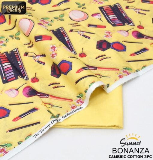 Women’s Semi Formal Cambric Cotton 2-Piece Suit Bonanza Satrangi