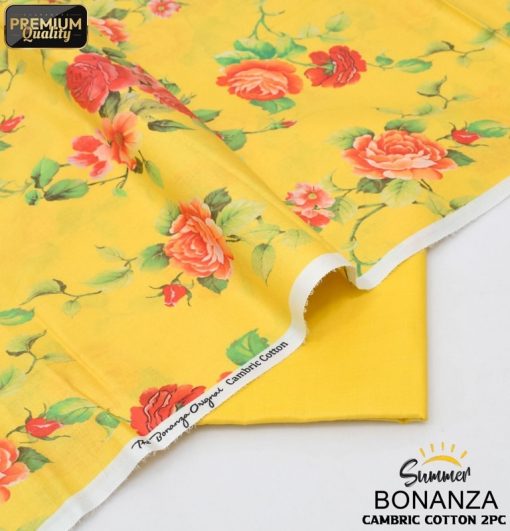 Bonanza Satrangi Elegant 2-Piece Cambric Cotton Suit for Women