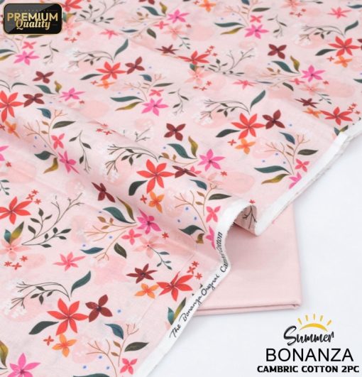 Bonanza Satrangi Casual Wear Cambric Cotton 2-Piece Suit for Women
