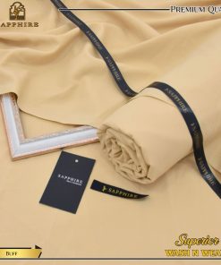 Sapphire Wash N Wear Fabric with Buttons and Packaging