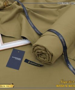 Sapphire Wash N Wear Fabric with Buttons and Packaging
