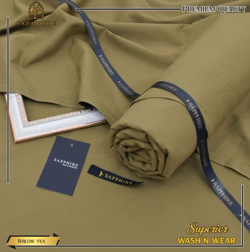 Sapphire Wash N Wear Fabric with Buttons and Packaging
