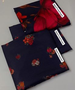 The shirt showcases intricate allover digital prints that bring out the richness of winter fashion. It is designed to highlight elegance without overpowering the look.