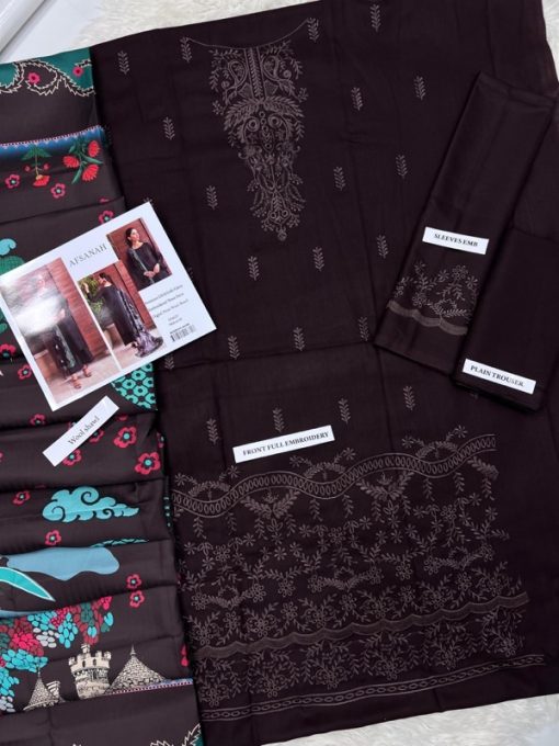 Embroidered Dhanak Shirt