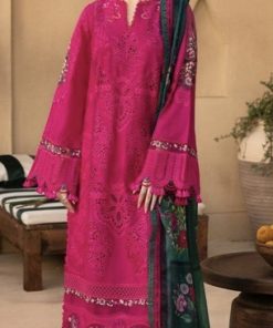 Saira Rizwan SR-607 3 Piece Dhanak Winter Suit with Heavy Embroidery and Digital Wool Shawl
