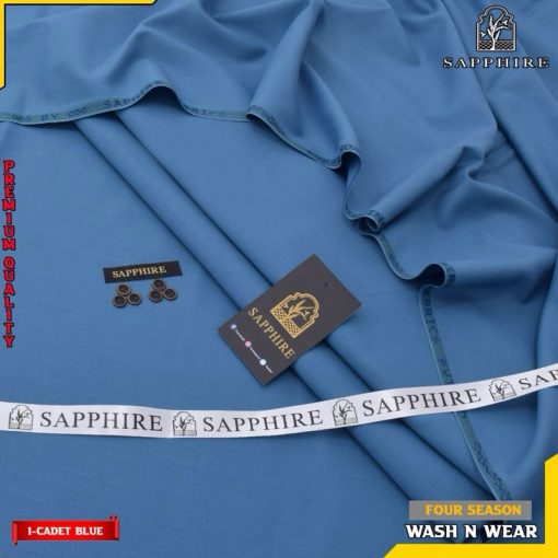 High quality Sapphire Wash and Wear Unstitched Suit with easy stitching