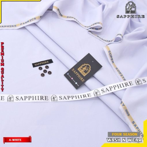 Stylish Sapphire Men’s Wash and Wear Unstitched Suit for shalwar kameez