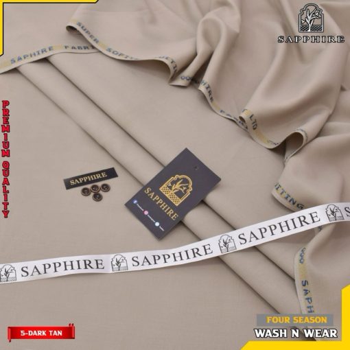 Elegant Sapphire Men Unstitched Wash and Wear Fabric with 4 meter cutting