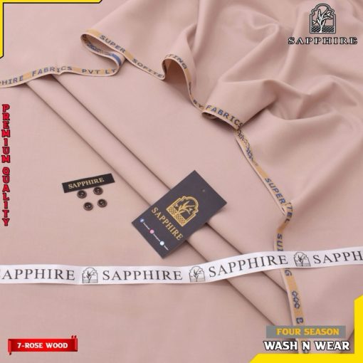 Comfortable Sapphire Wash and Wear Fabric for Men’s Shalwar Kameez