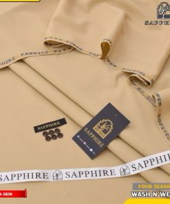Durable Sapphire Unstitched Wash and Wear Fabric for daily use