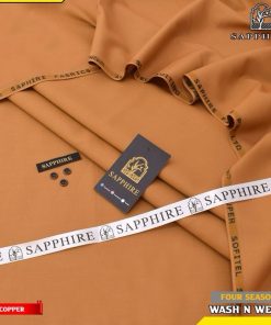 Premium Sapphire Unstitched Wash and Wear Suit for Pakistani men